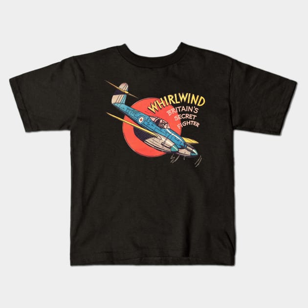 The Westland Whirlwind - WW2 Fighter Kids T-Shirt by Distant War